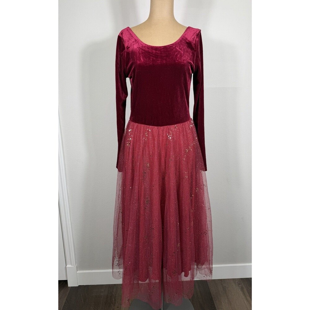 NWT Elestory Velour Tulle Ballerina Dress Women’s Med